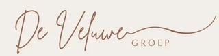 De Veluwe Groep logo with cursive script lettering on beige background